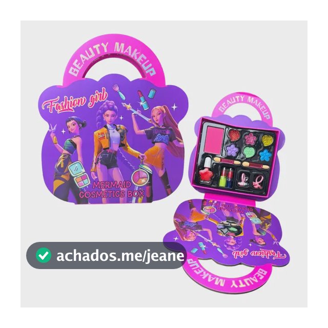 Kit Maquiagem Infantil Guerreiras Kpop Huntrix C/ Acessórios