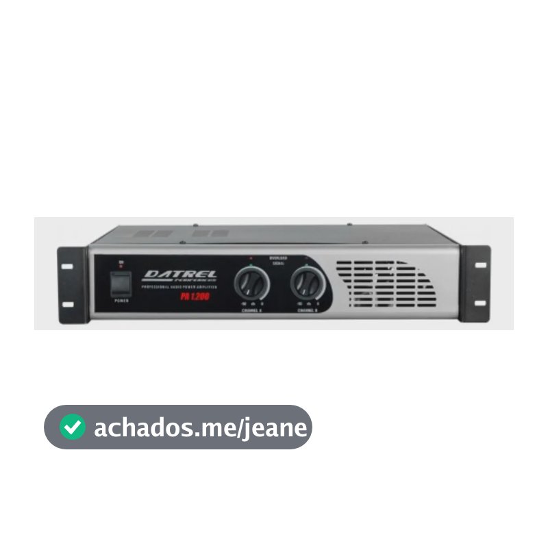 Amplificador Potência de Som DATREL 200W 4 OHMS 2 Canais Profissional e Igreja