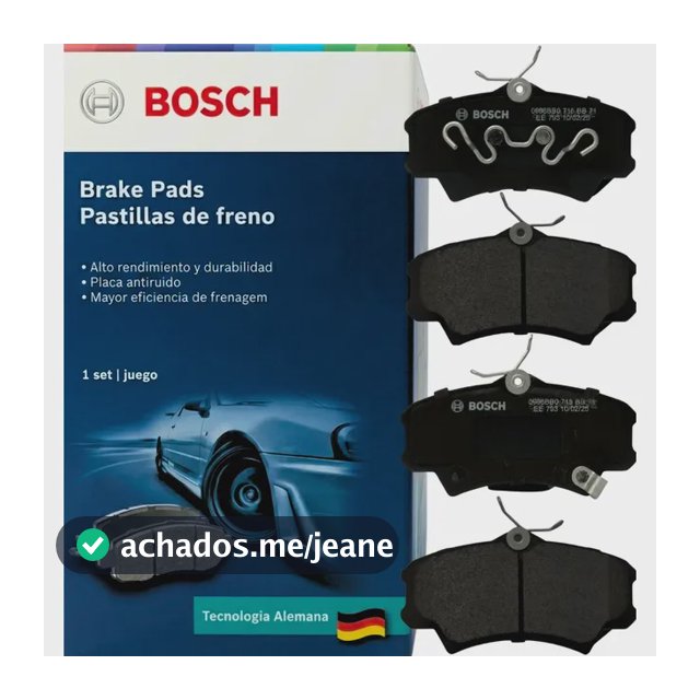 Pastilha De Freio Disco Semimetálicas Jogo Original Bosch Civic 1.7 1.8 Dianteiro 2001 À 2011
