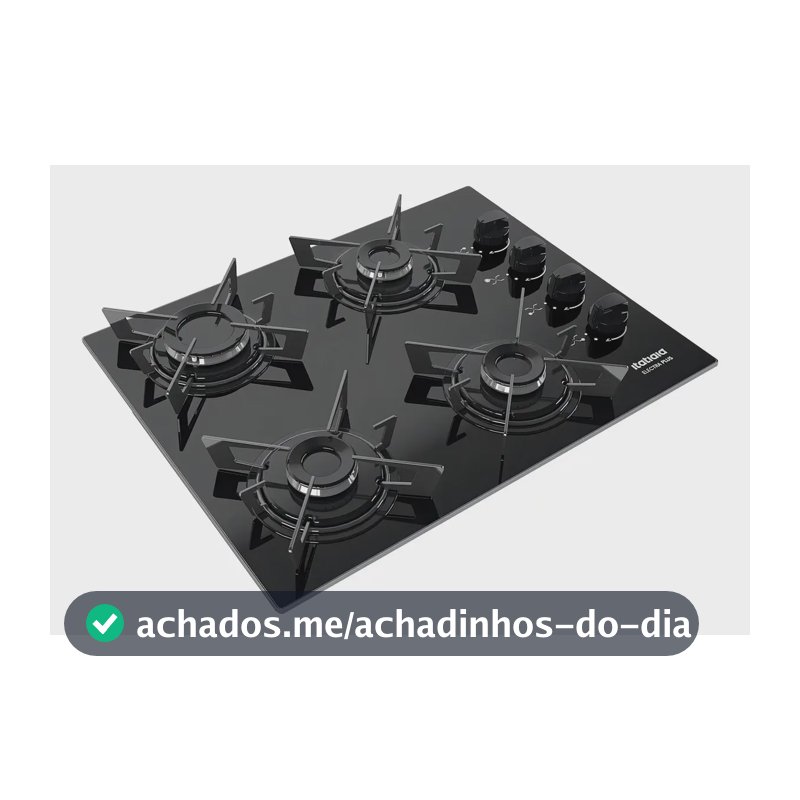 Cooktop Electra Plus 4q Pto Preto