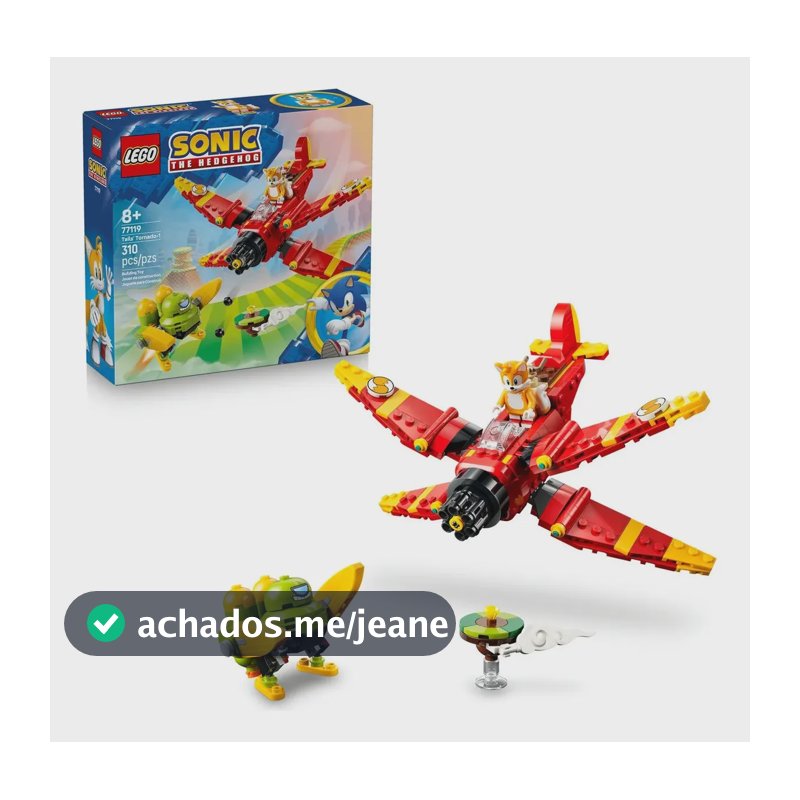 LEGO® Sonic the Hedgehog™ Tornado-1 de Tails Brinquedo 77119