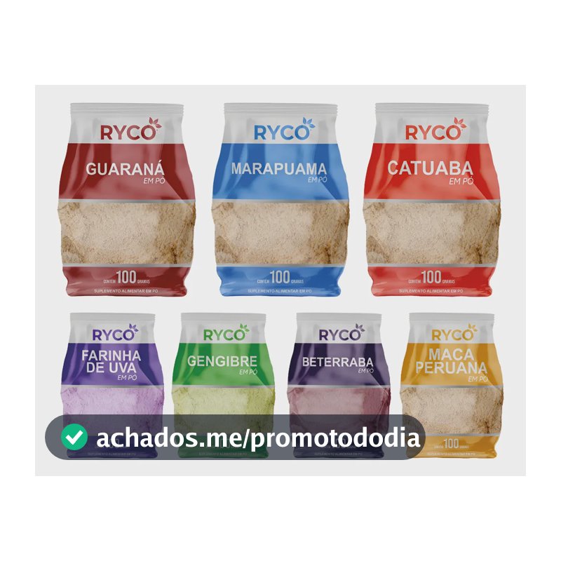 Kit Maca Peruana, Beterraba, Uva, Guaraná E Outros (7x100g) Neutro