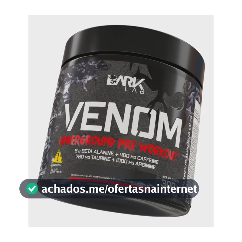 Pre Treino Venom Underground 300g Frutas Vermelhas - Dark Lab