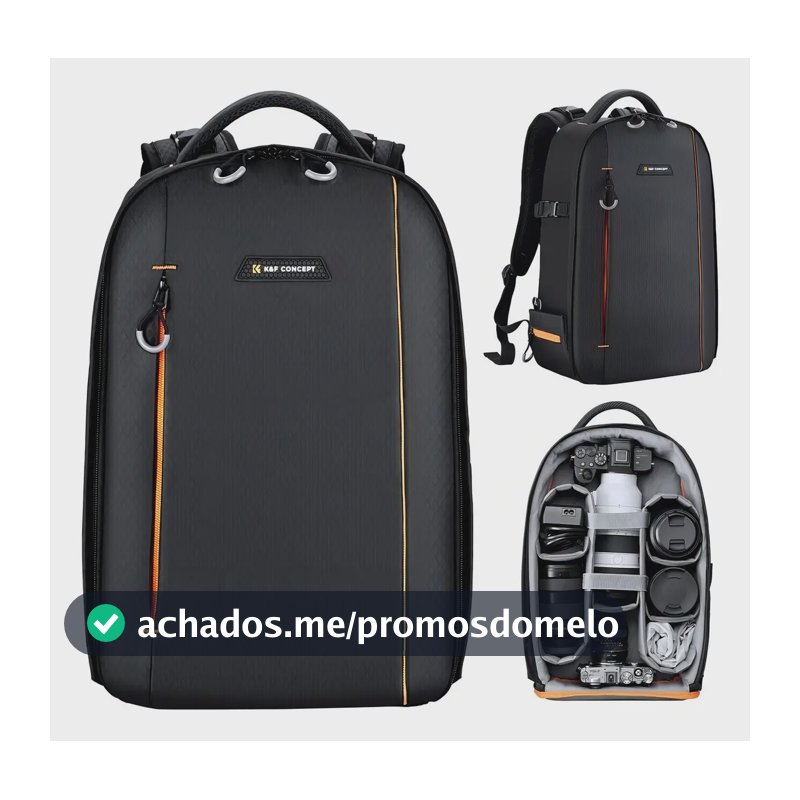 Mochila K&f Resistente Agua P/ Equipamentos Dslr - Kf13.140