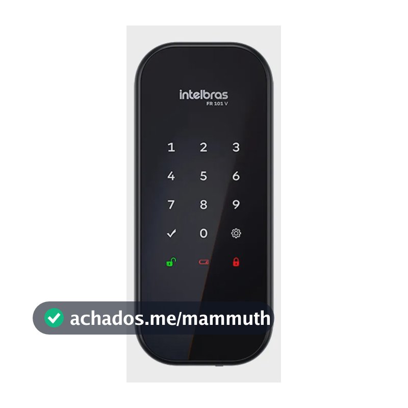 Fechadura Digital De Sobrepor Fr 101 V Preta Intelbras