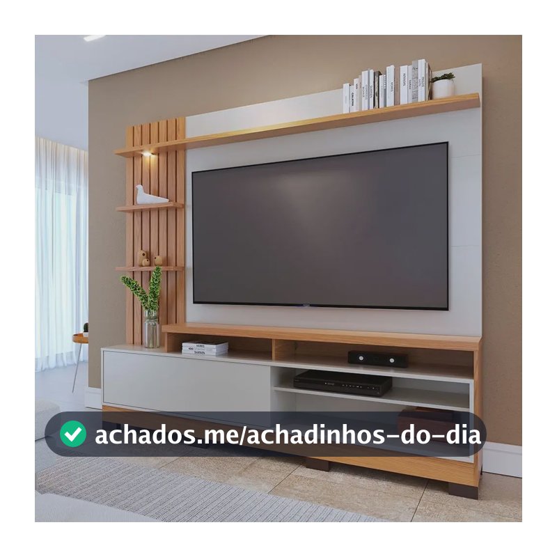 Estante Home Theater Para Tvs Até 65 Polegadas Com Led 1