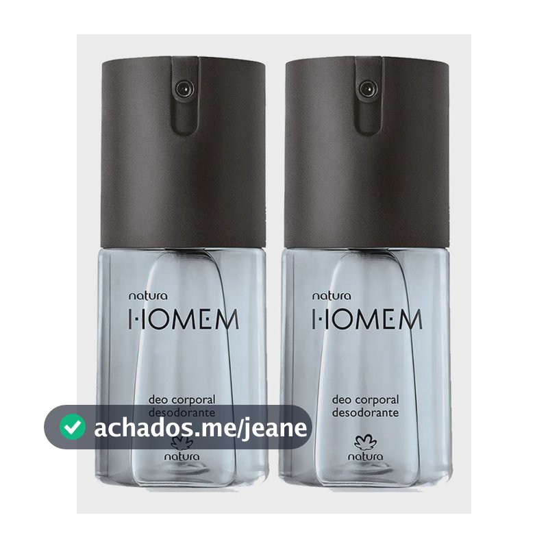 Deo Corporal Masculino Homem Tradicional Clássico Da Natura 100ml 2 Un