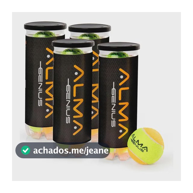 Bola Beach Tennis Profissionis Kit 12 Unidades Alma Geius Amarela