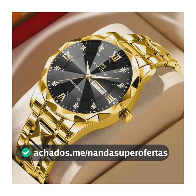 Vavavoom 2733 Relógio Masculino Luminoso Duplo Calendário