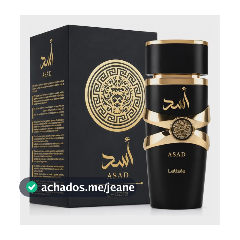 Perfume Árabe Lattafa Asad Masculino Fragrância Amadeirada 100ml