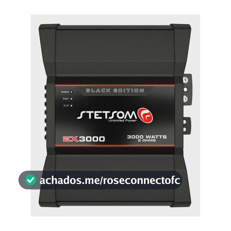 Modulo Amplificador Stetsom EX 3000 Black Edition 3000w RMS 2 Ohms Cor Preto