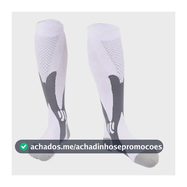 Meia De Compressão Esportiva Cano Alto 3/4 Corrida Ciclismo