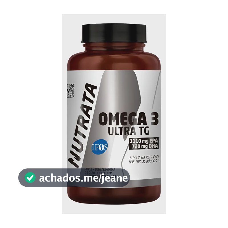 Omega 3 Ultra Tg 120 Caps Nutrata Sem Sabor