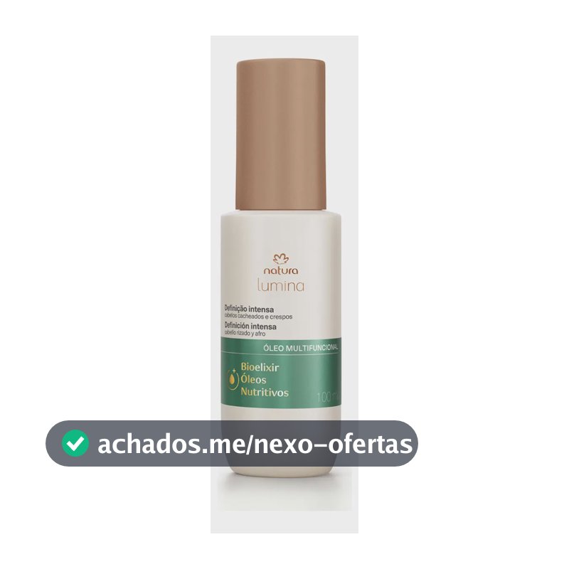 Óleo Multifuncional Cacheados E Crespos Natura Lumina 100ml