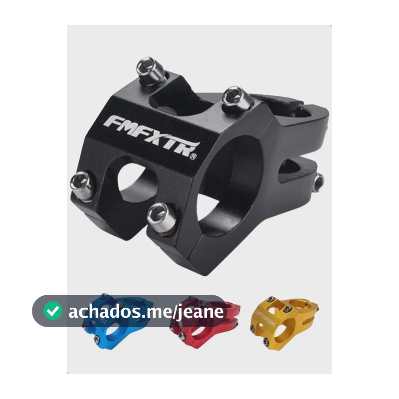 Mesa Bike Mesinha Curta Para Guidão 31.8mm 45mm 0° Mtb Cores Preto 4.5 Cm