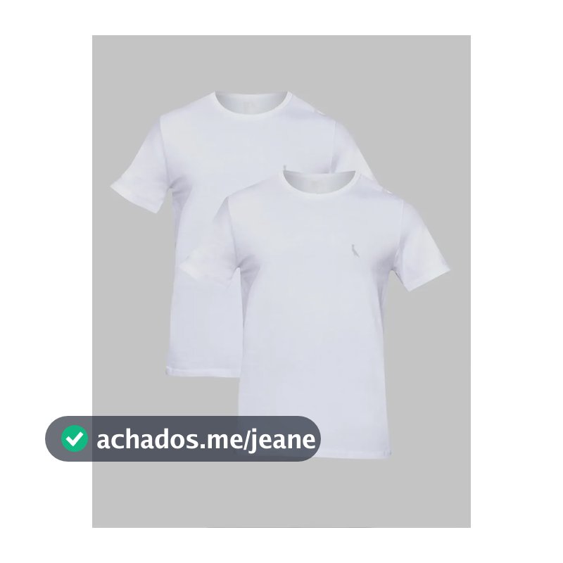 Kit Duas Camisetas Regular Essence Reserva Branco/branco Liso Gg