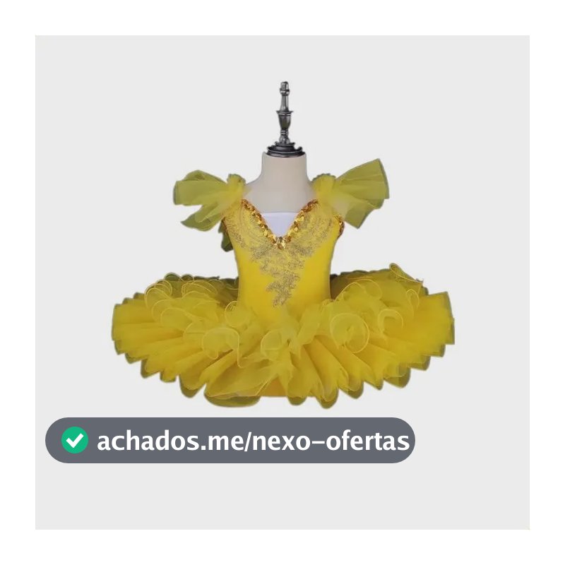 Vestido Tutu Infantil Bailarina Apresentação Palco