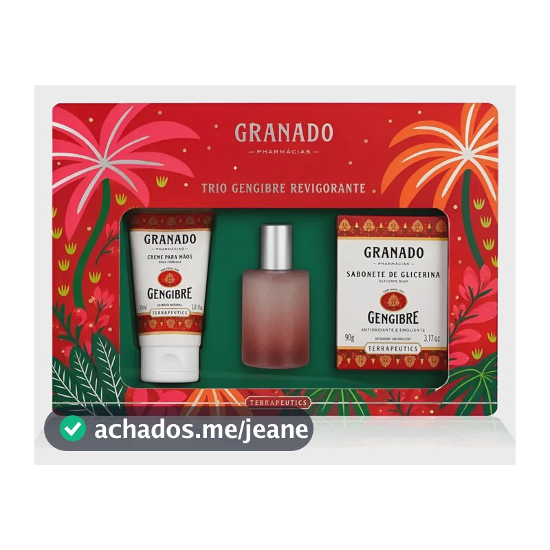 Kit Presente Granado Terrapeutics Cardamomo E Gengibre