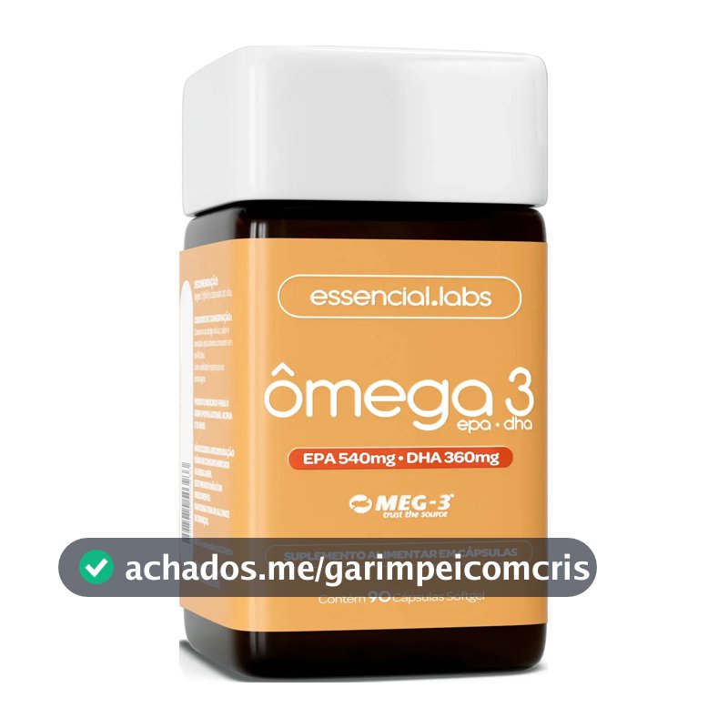 ÔMEGA 3 EPA DHA 1000mg com Selo MEG-3® - 90 Cápsulas Softgel - 100% Puro com Tecnologia Avançada e Alta Biodisponibilidade