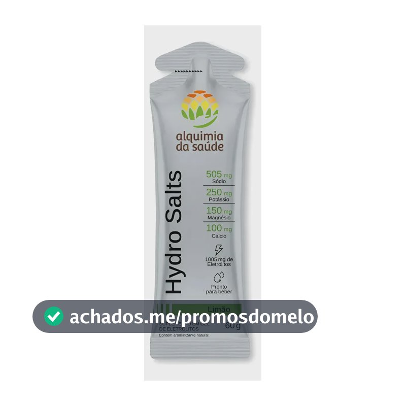 Repositor Eletrólitos Alquimia Da Saúde Sabor Limão Vegano 10 Sachês