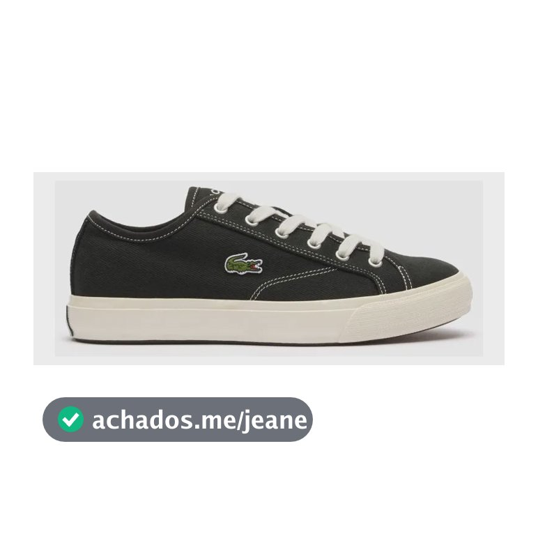 Tênis Masculino Lacoste Backcourt Preto / Off White 40