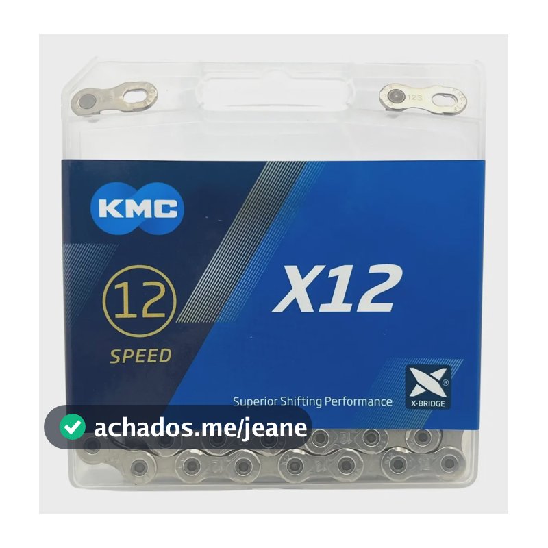 Corrente Kmc X12 Silver Prata 126 Elos 12v 1x12v Speed Mtb