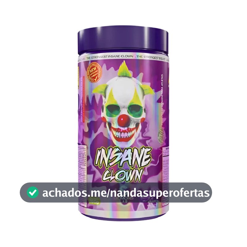 Suplemento em pó Demons Lab Beta alanina Pré Treino Insane Clown 350g Demons sabor Uva x 350g