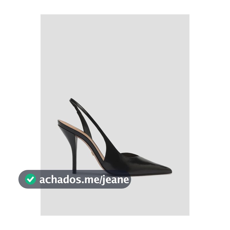 Scarpin Preto Couro Salto Fino Scarpin Preto Couro Arezzo Preto 36 Br