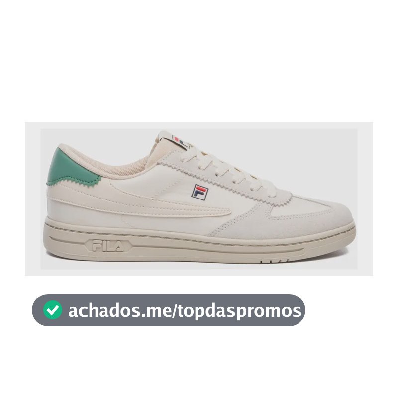 Tênis Masculino 88 T-toe Fila Bege/branco/verde Abeto Liso 39 Br