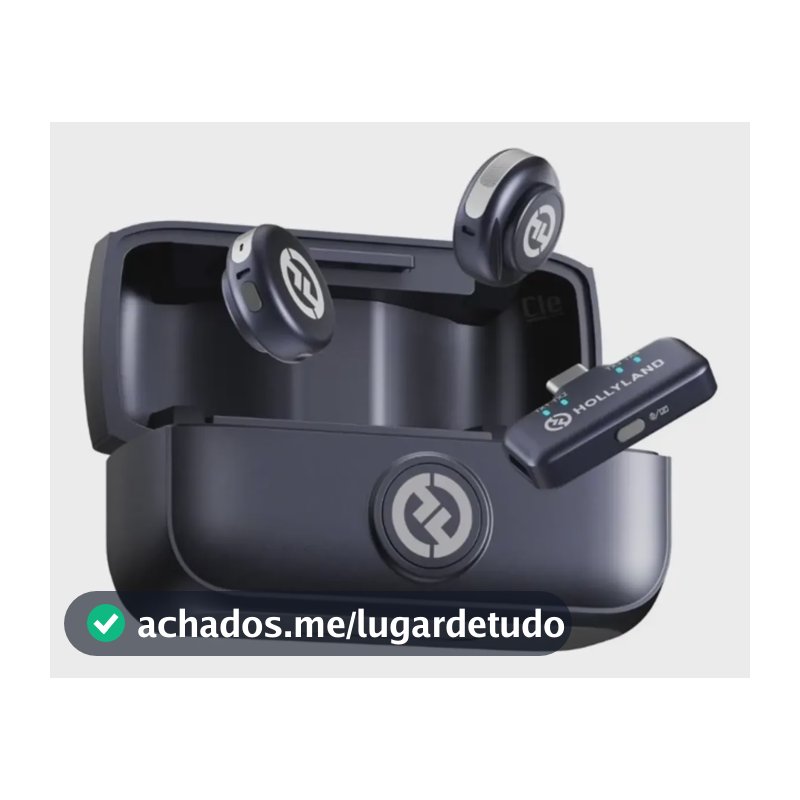 Microfone Hollyland Lark M3 Combo 2tx-1rx Preto Preto