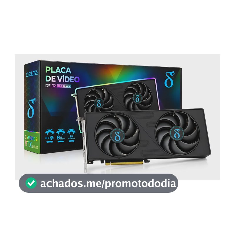 Placa De Vídeo Rtx 3070 Nvidia Geforce 8gb Gddr6 256bit
