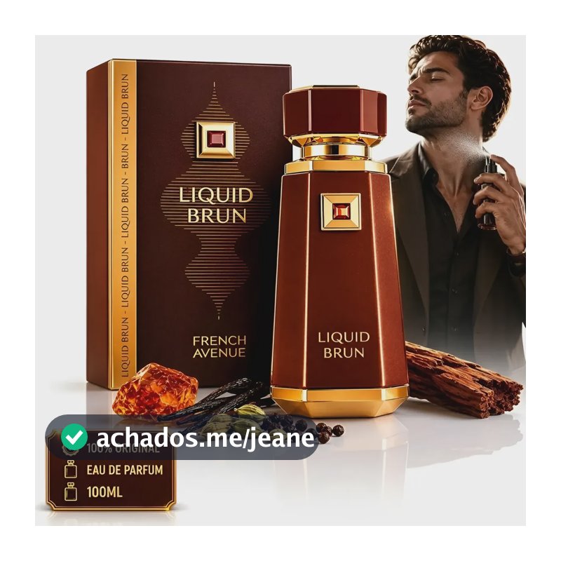 Perfume Árabe Liquid Brun French Avenue Edp Original 100ml
