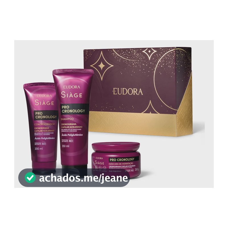 Kit Eudora Siàge Pro Cronology (3 Produtos)