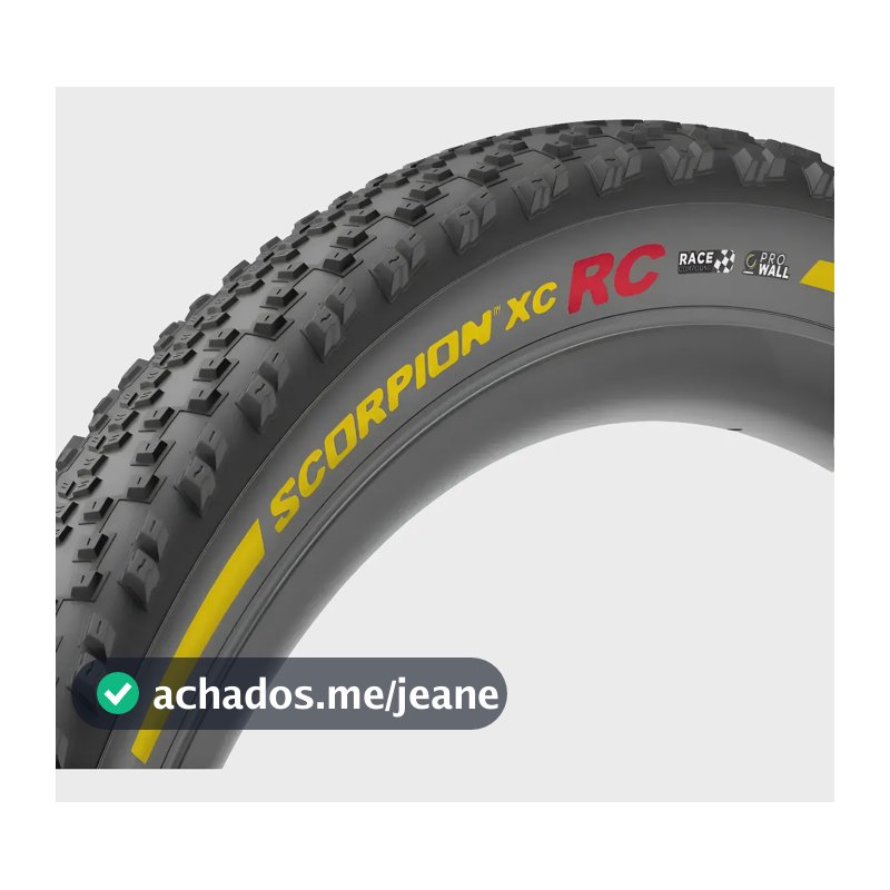 Pneu Pirelli Scorpion Race Xc Rc Prowall 29x2.4 Tubeless Preto/amarelo