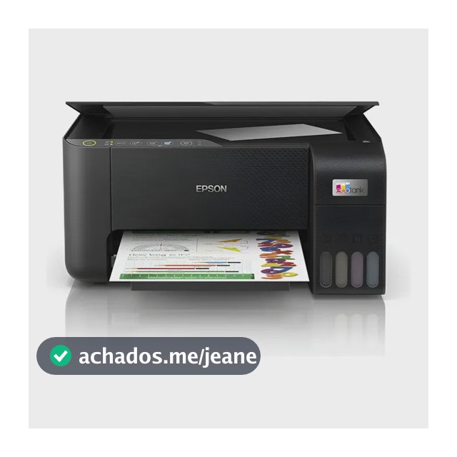 Impressora Multifuncional Cor Epson Ecotank L3250 Preto 127/220v