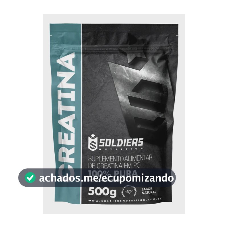 Creatina Soldiers Nutrition em pó Sem sabor x 500g