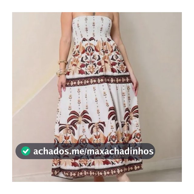 Vestido Tomara Que Caia Estampa Floral Tropical Blogueira
