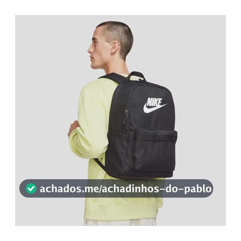 Mochila Nike Heritage Unissex Preto
