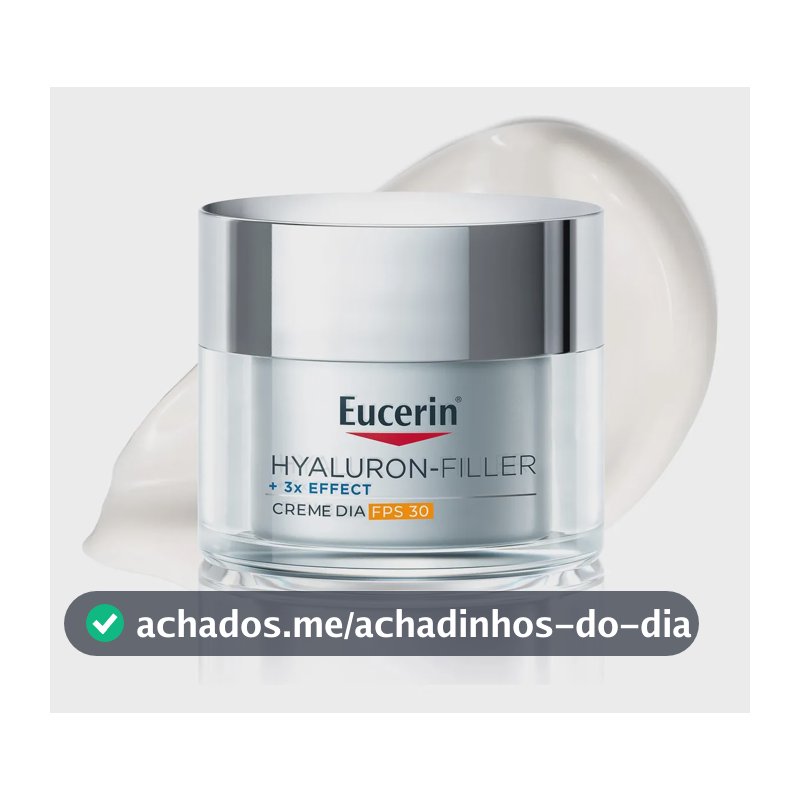 EUCERIN Creme Hidratante Facial Anti-idade Dia FPS 30 50ml, Hyaluron-Filler, Ácido Hialurônico, Antirrugas, Diurno
