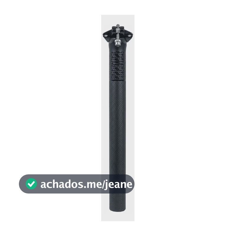 Canote Selim Bicicleta Carbono 31.6x400mm Tsw Quest - Preto Preto