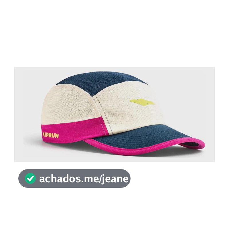Boné De Corrida Unissex Running Kiprun Azul Rosa E Amarelo Azul Tamanho ?nico