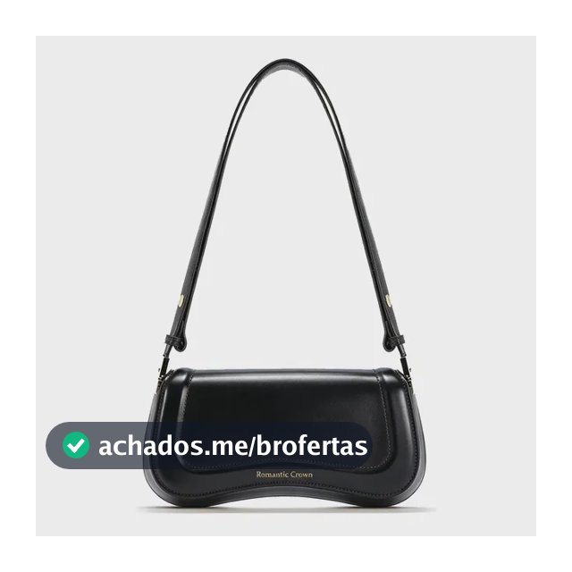 Bolsa Feminina Casual Transversal Dia Dia Preto Liso Níquel