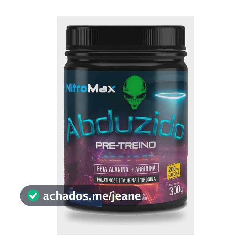 Abduzido Pre Treino Nitro Max Blueberry 300g