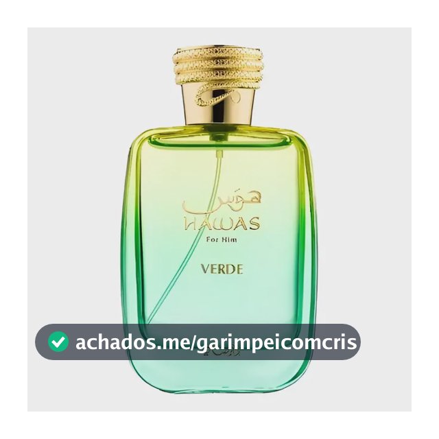 Perfume Rasasi Hawas Verde 100ml Cítrico Fresco Toques Aquáticos