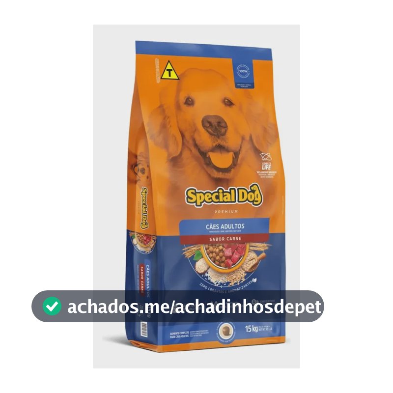 Ração Special Dog Premium Sabor Carne Adulto 15kg