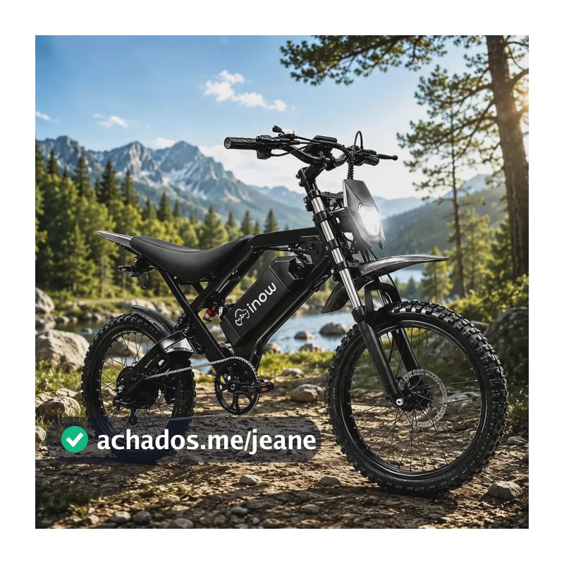 Bicicleta Eletrica Bike 1000w Alarme Nfc D50 Motocross Inow Preto 16