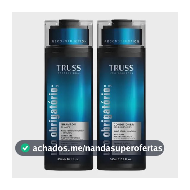TRUSS KIT USO OBRIGATORIO SHAMPOO E CONDICIONADOR 2x300ML
