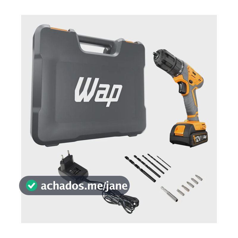 Parafusadeira e Furadeira WF12K3.2 Bateria 12V WAP