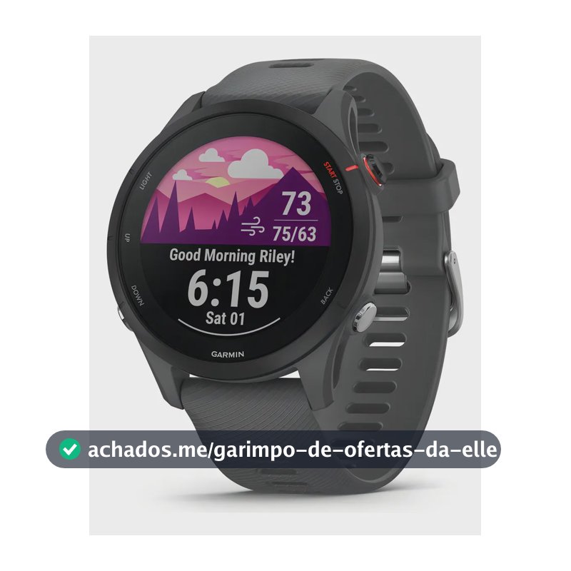 Smartwatch Garmin Forerunner 255 Cinza Ardósia Novo Lacrado Cinza Ardósia Esportivo Preto