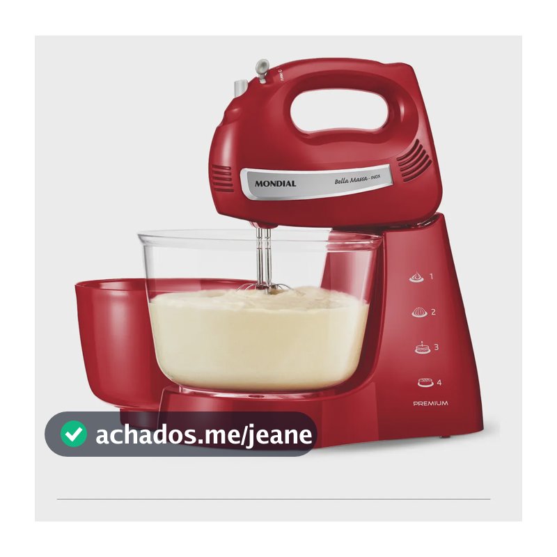 Batedeira Bella Massa 500W B-29 NP Mondial